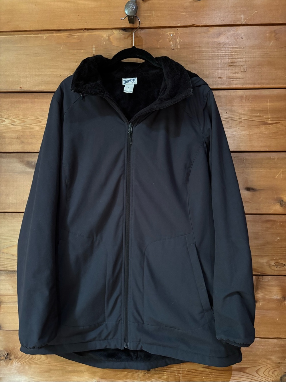 Duluth Trading Co Black Insulated Zip Jacket